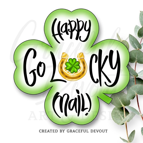 Happy Go Lucky Mail! -2" (inches) Sticker (48ct.)[GD138-48] - Picture 1 of 4